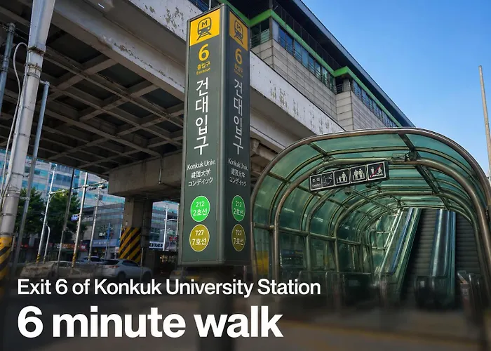 My House 5min Walk To Seongsu Musinsa, Olive Young, Konkuk Stn 6min, 3 Acs Apartment *