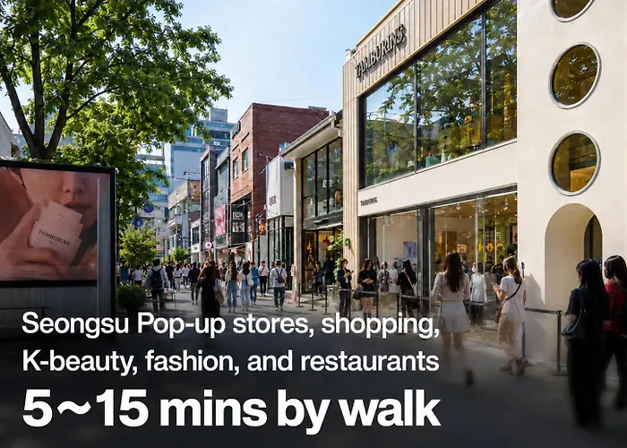 My House 5min Walk To Seongsu Musinsa, Olive Young, Konkuk Stn 6min, 3 Acs